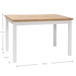 Τραπέζι Adam 120-Fusiko Leuko 120x68x75
