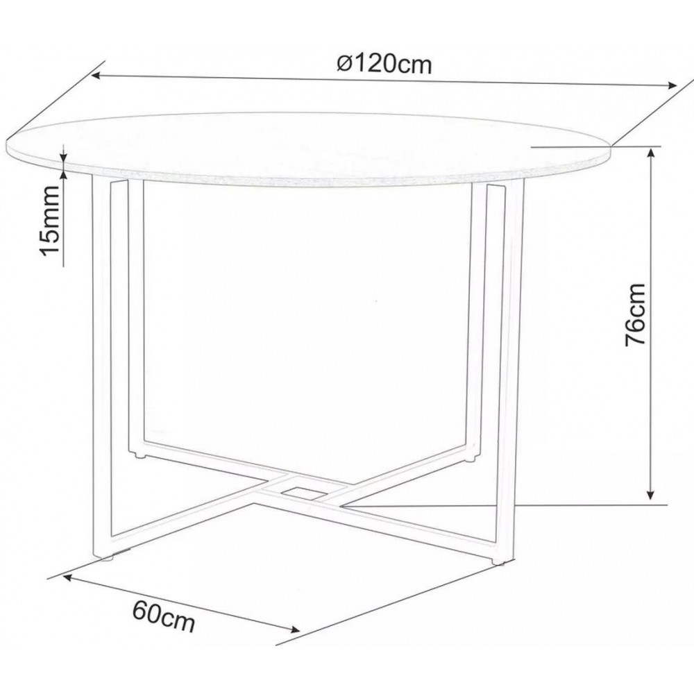 Τραπέζι Alto 120x120x76