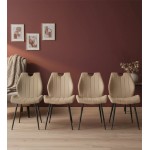 Καρέκλα Arco Velvet-Mpez 58x51x91