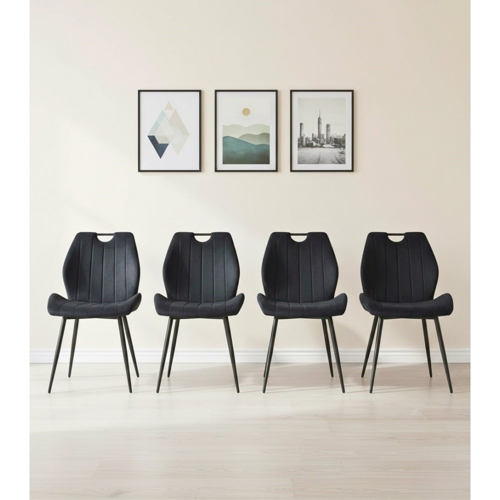 Καρέκλα Arco Velvet-Mauro 58x51x91