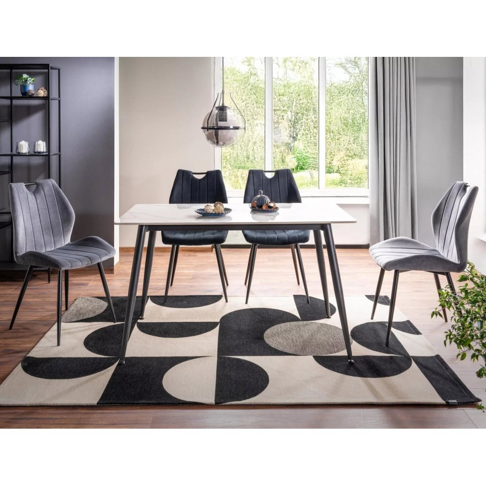 Καρέκλα Arco Velvet-Mauro 58x51x91