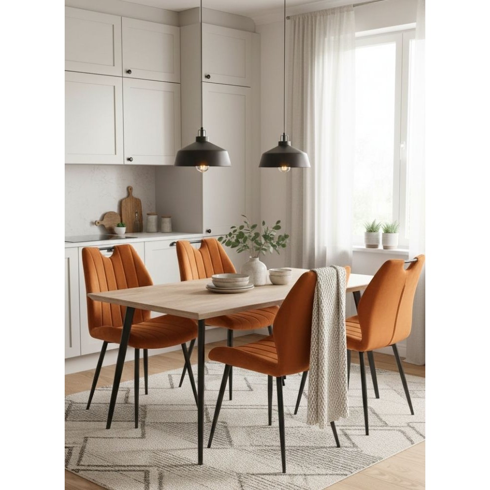 Καρέκλα Arco Velvet-Kafe 58x51x91
