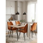Καρέκλα Arco Velvet-Kafe 58x51x91