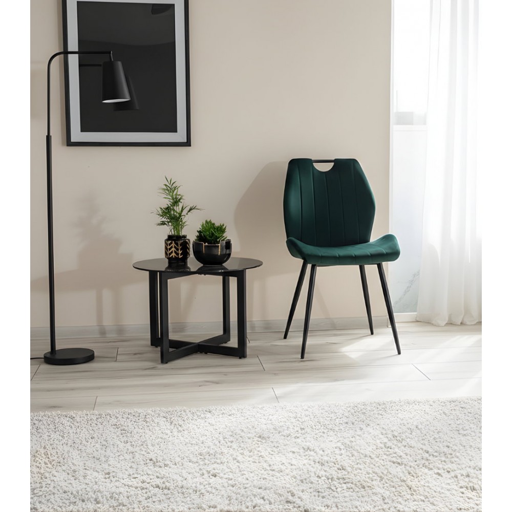 Καρέκλα Arco Velvet-Prasino 58x51x91