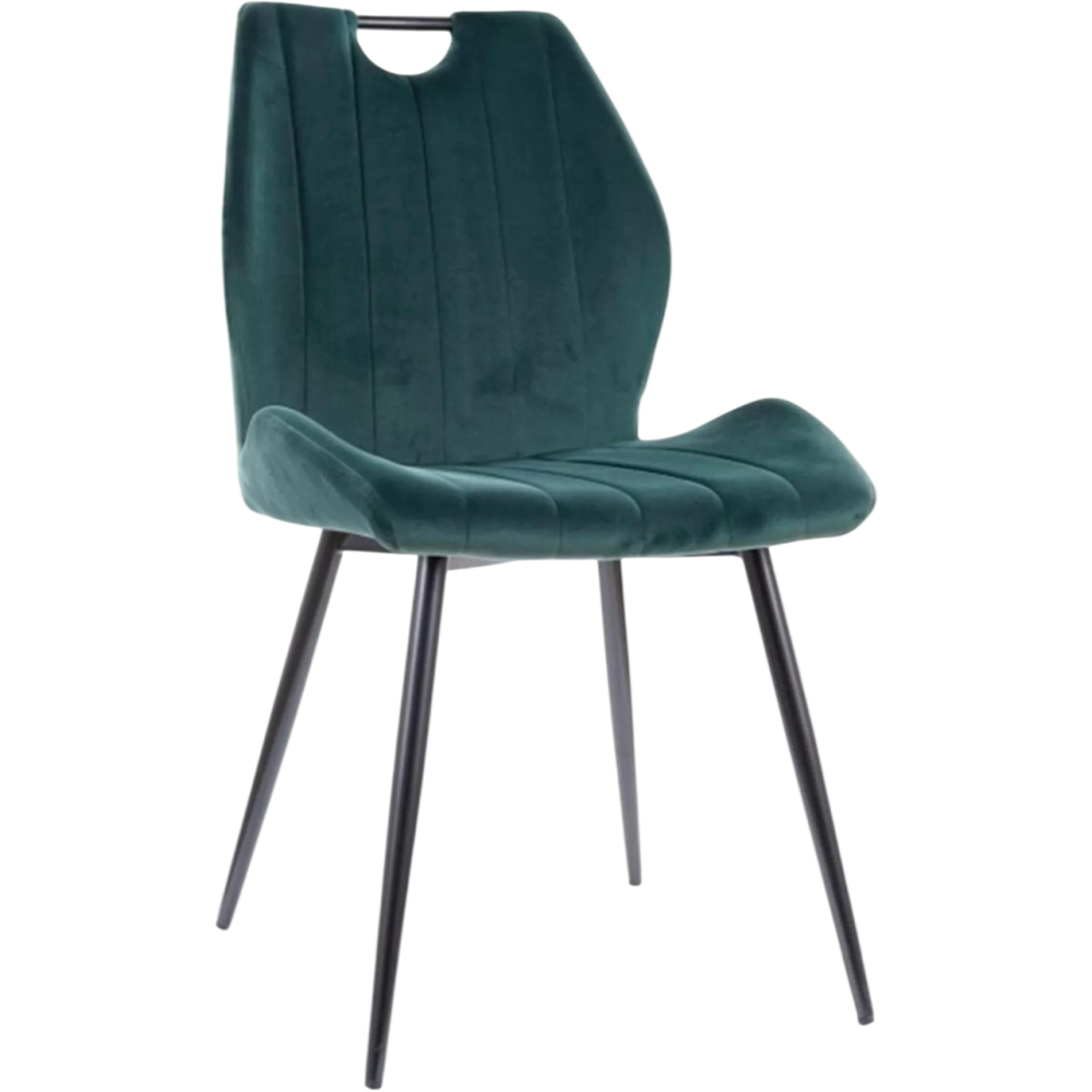 Καρέκλα Arco Velvet-Prasino 58x51x91