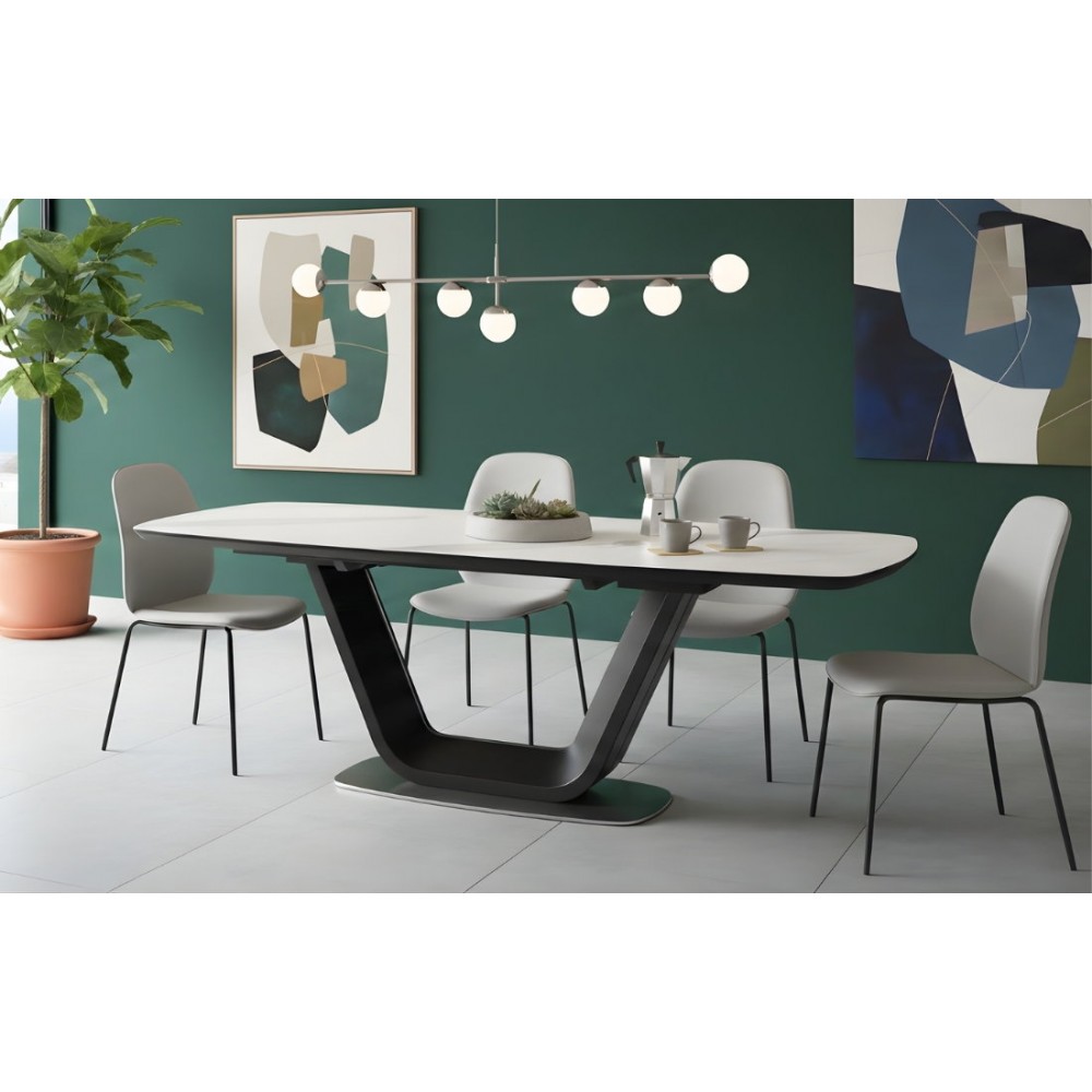 Επεκτεινόμενο Τραπέζι Armani-Leuko Mauro 160x90x76