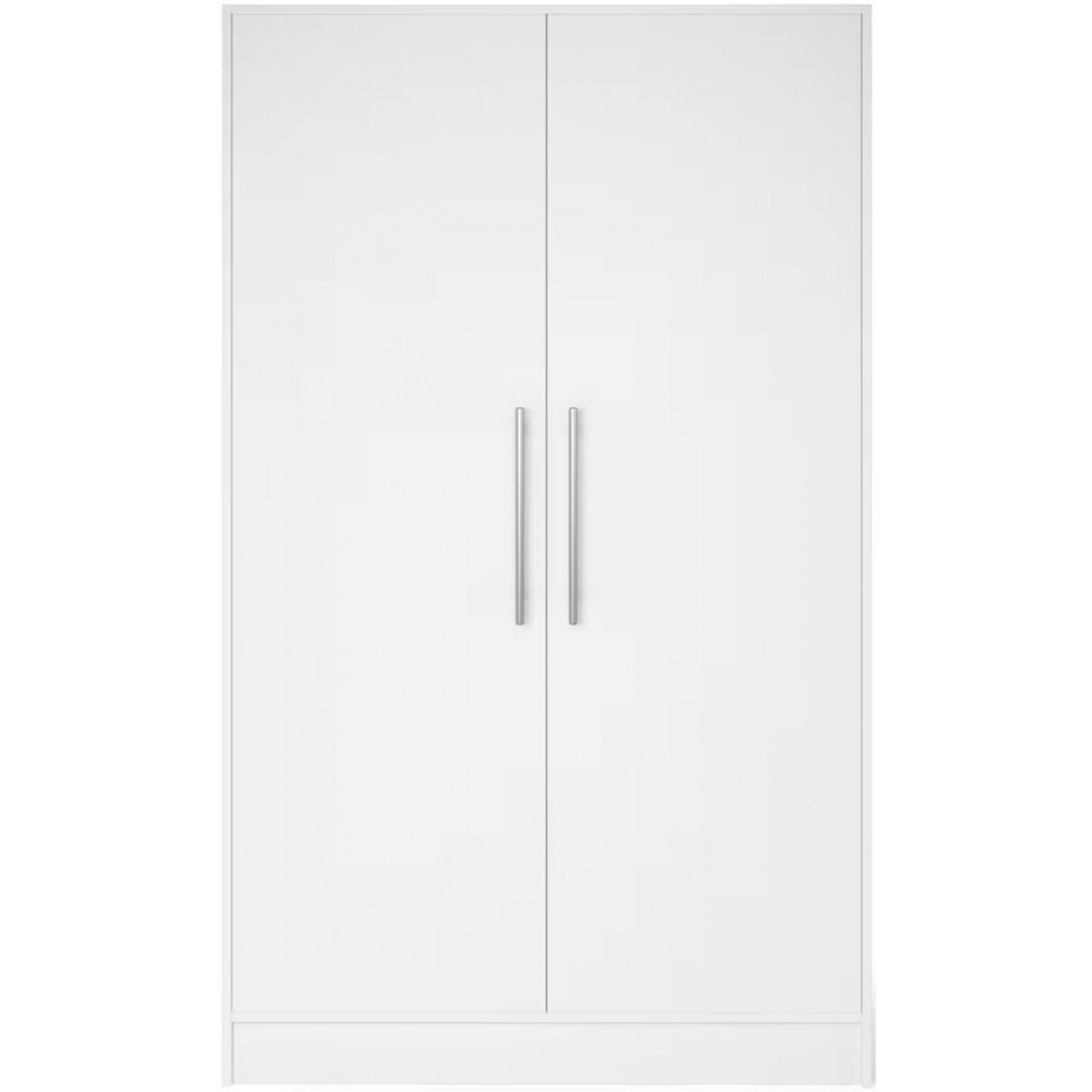 Ντουλάπα Luvia II Δίφυλλη-Λευκό 120x60x200