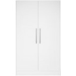 Ντουλάπα Luvia II Δίφυλλη-Λευκό 120x60x200