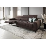 Καναπές Calyra Relax Τριθέσιος-Καφέ 263x97x95