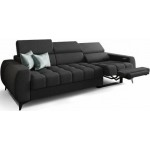 Καναπές Calyra Relax Τριθέσιος-Μαύρο 263x97x95