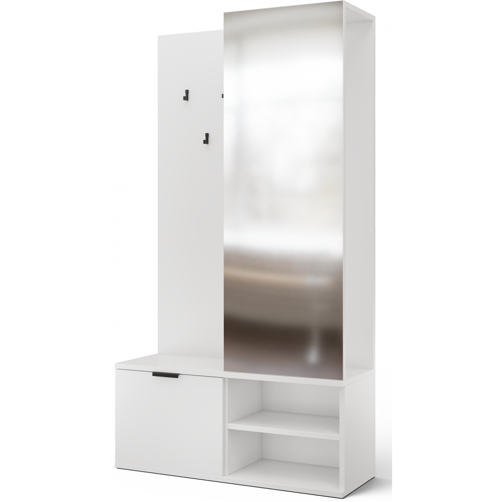 Έπιπλο Υποδοχής Oratto-Λευκό 100x35x189