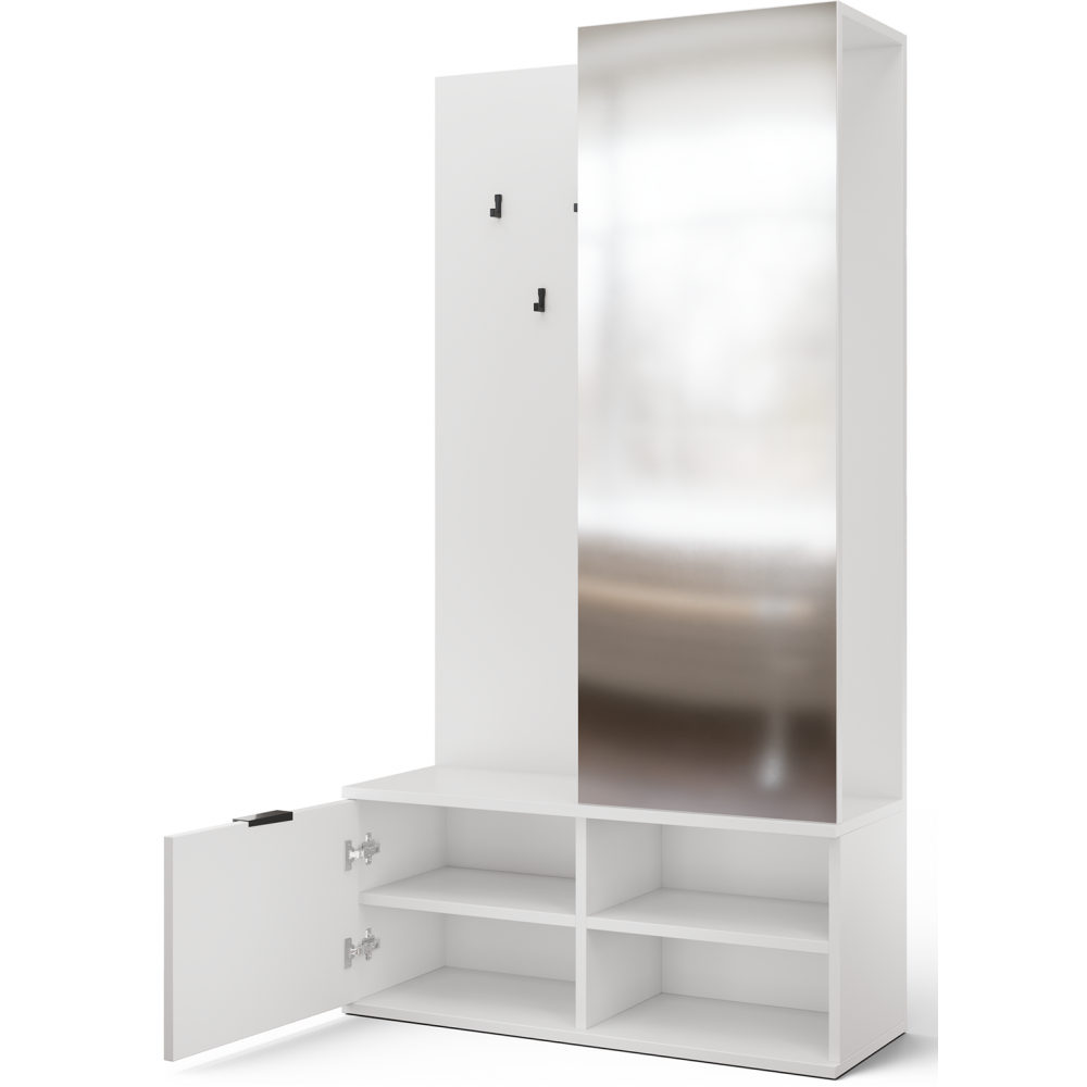Έπιπλο Υποδοχής Oratto-Λευκό 100x35x189