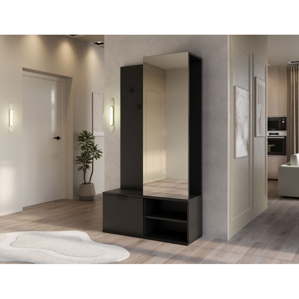 Έπιπλο Υποδοχής Oratto-Μαύρο