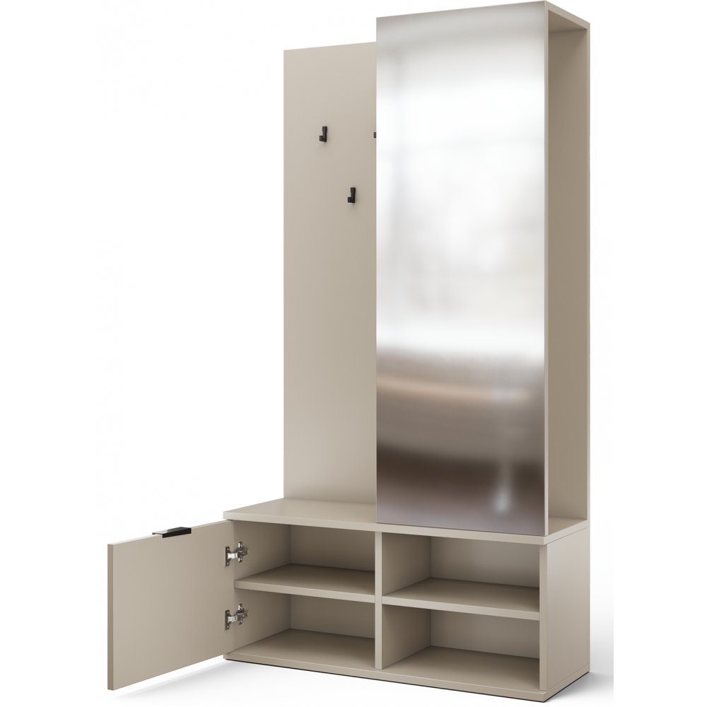 Έπιπλο Υποδοχής Oratto-Γκρέζ 100x35x189