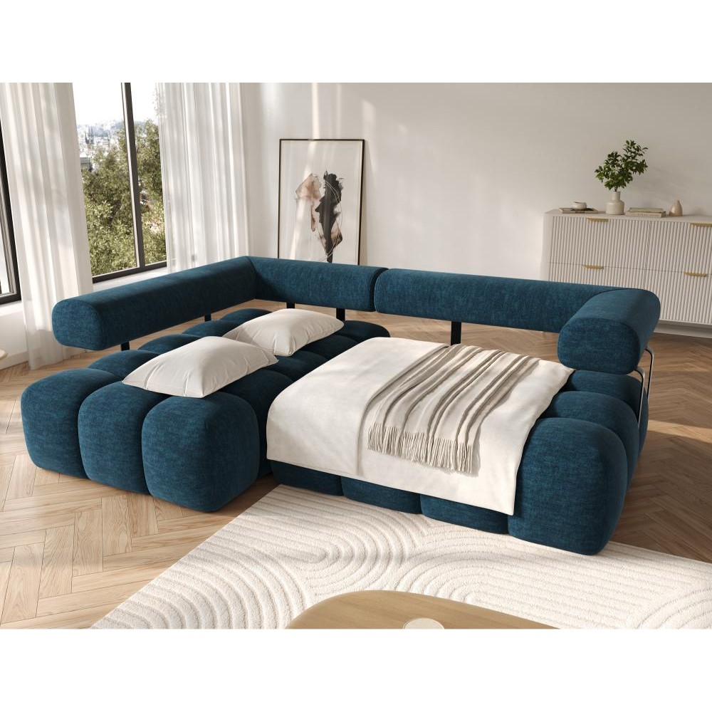 Γωνιακός Καναπές Velly-Μπλε-Αριστερή 260x184x102