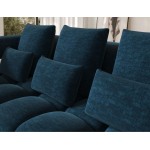 Γωνιακός Καναπές Velly-Μπλε-Αριστερή 260x184x102