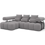 Γωνιακός Καναπές Velly-Γκρι -Αριστερή