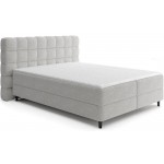 Επενδυμένο κρεβάτι Mecan-Γκρι-160 x 200