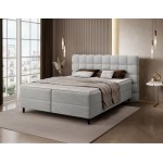 Επενδυμένο κρεβάτι Mecan-Γκρι-160 x 200