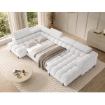 Γωνιακός Καναπές Rafeno-Λευκό-Αριστερή