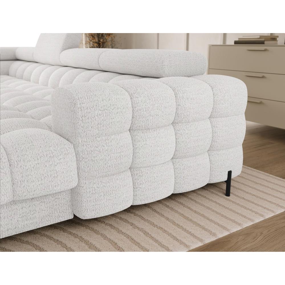 Γωνιακός Καναπές Rafeno-Λευκό-Αριστερή