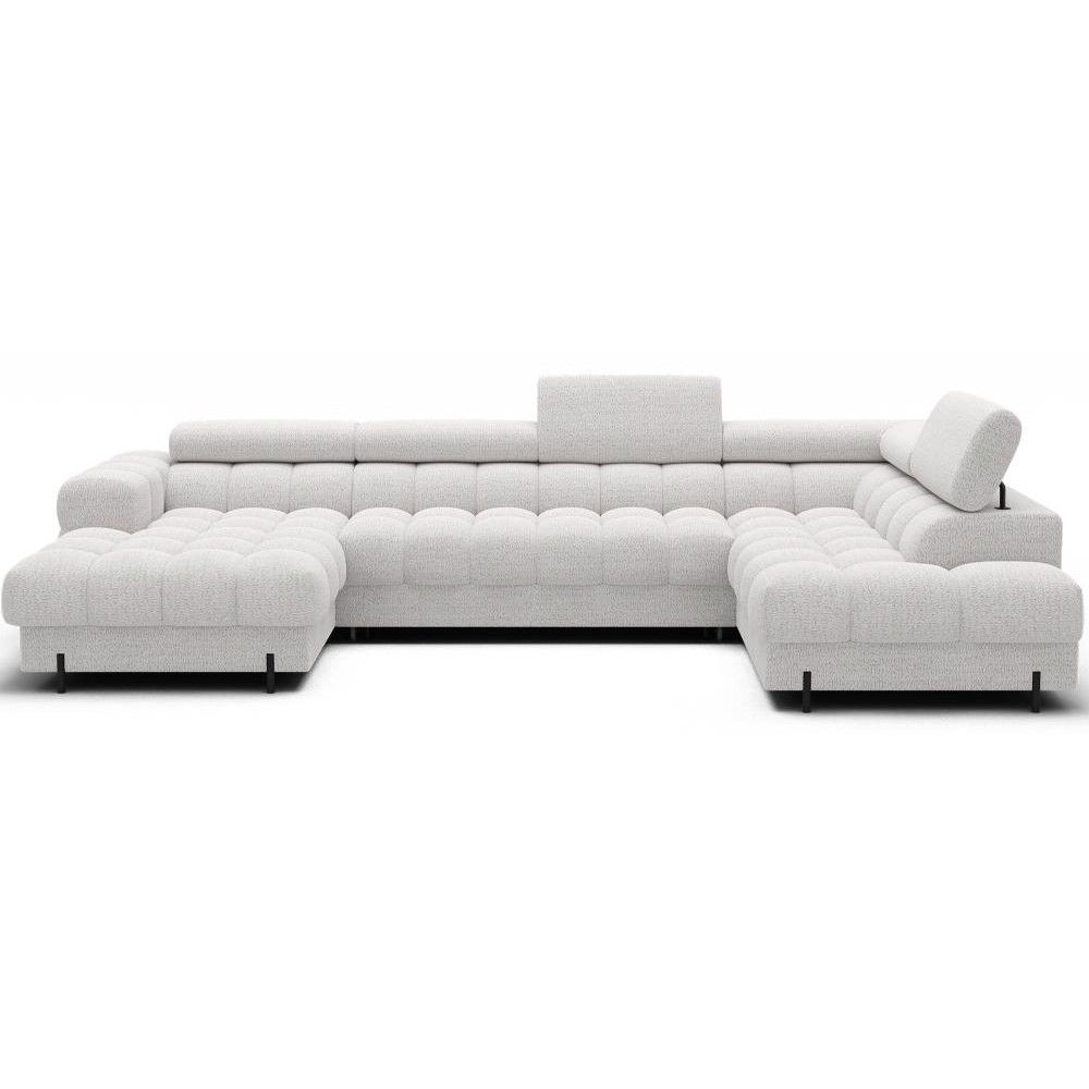 Γωνιακός Καναπές Rafeno-Λευκό-Δεξιά