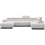 Γωνιακός Καναπές Rafeno-Λευκό-Δεξιά