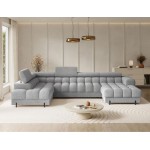 Γωνιακός Καναπές Rafeno-Γκρι-Αριστερή