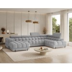 Γωνιακός Καναπές Rafeno-Γκρι-Δεξιά 358x202x93