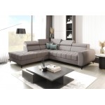 Γωνιακός καναπές Calyra-Γκρι-Δεξιά 255x225x95