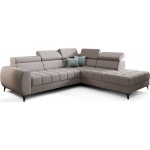 Γωνιακός καναπές Calyra-Γκρι-Δεξιά 255x225x95