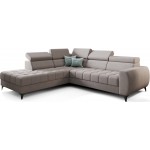 Γωνιακός καναπές Calyra-Γκρι-Αριστερή 255x225x95