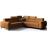 Γωνιακός καναπές Calyra Max-Κεραμιδί-Αριστερή 255x255x95
