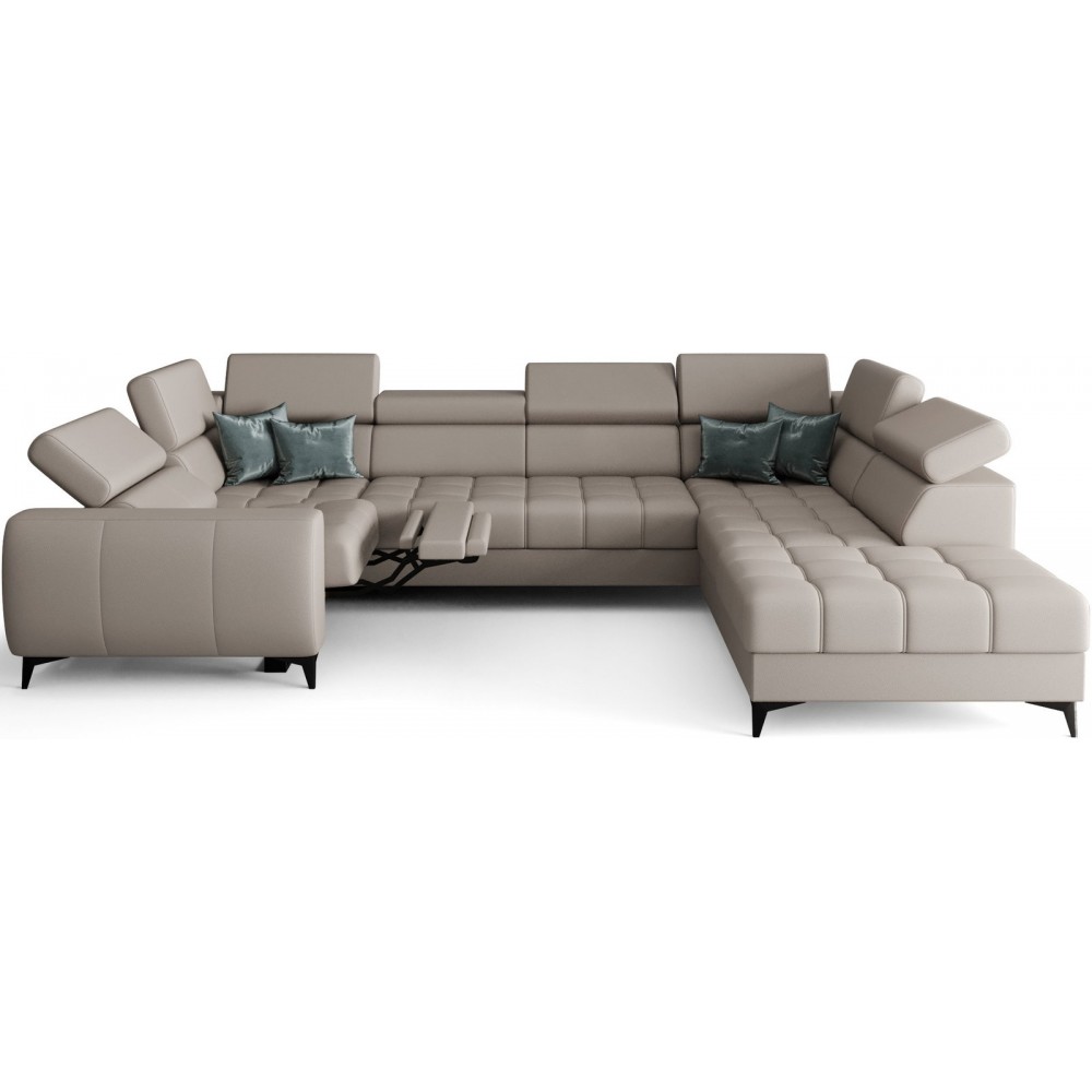 Γωνιακός καναπές Calyra Max I Relax Lthr 350x225x95