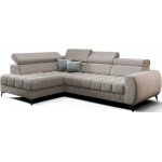 Γωνιακός καναπές Calyra Mini-Αριστερή-Μπεζ 255x170x95