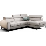 Γωνιακός καναπές Calyra Mini-Αριστερή-Γκρεζ 255x170x95