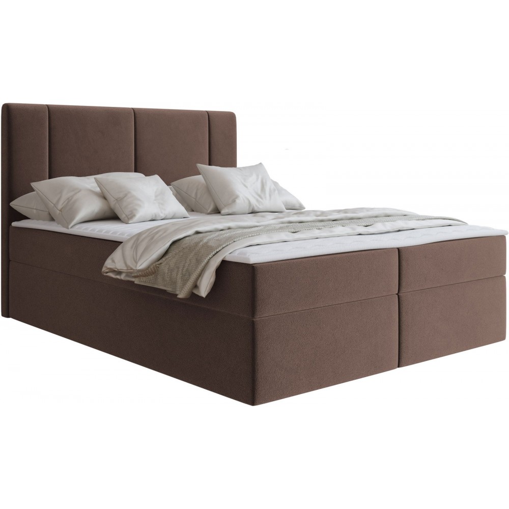 Επενδυμένο Κρεβάτι Michelle-140 x 200-Καφέ