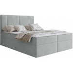 Επενδυμένο Κρεβάτι Michelle-140 x 200-Γκρι Ανοιχτό