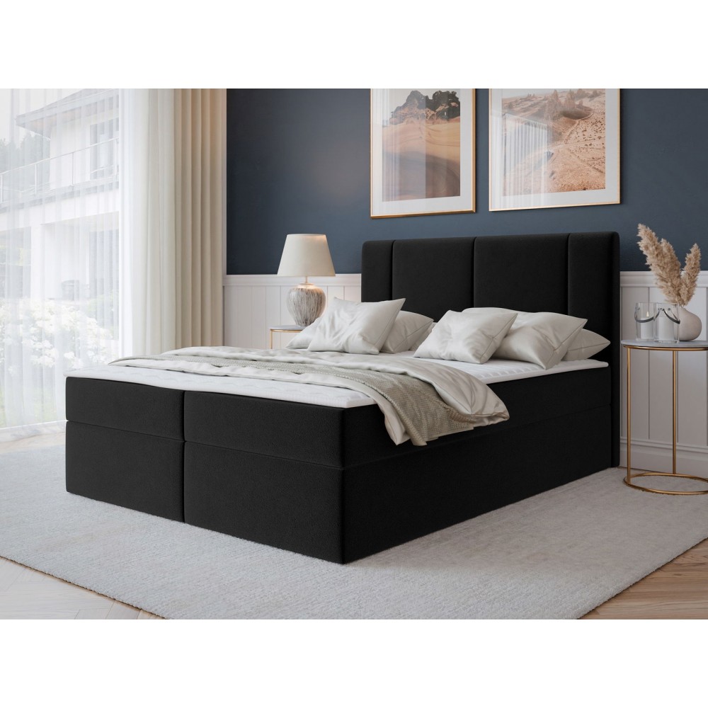 Επενδυμένο Κρεβάτι Michelle-180 x 200-Μαύρο
