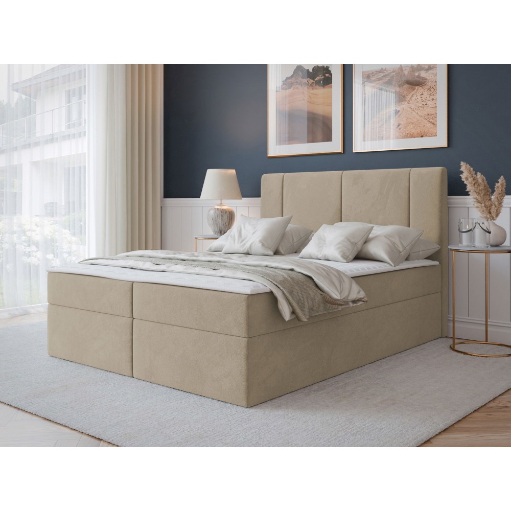 Επενδυμένο Κρεβάτι Michelle-180 x 200-Μπεζ
