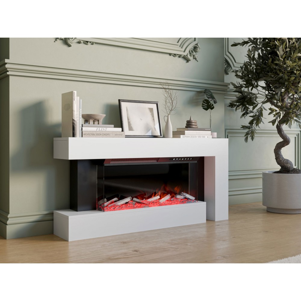 Ηλεκτρικό Τζάκι Haga-Λευκό