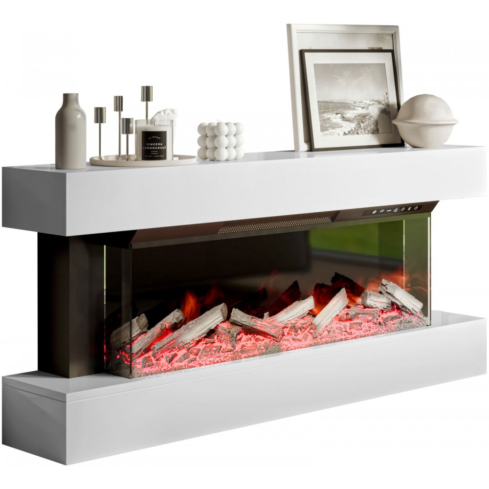 Ηλεκτρικό Τζάκι Kioto-Λευκό