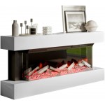 Ηλεκτρικό Τζάκι Kioto-Λευκό