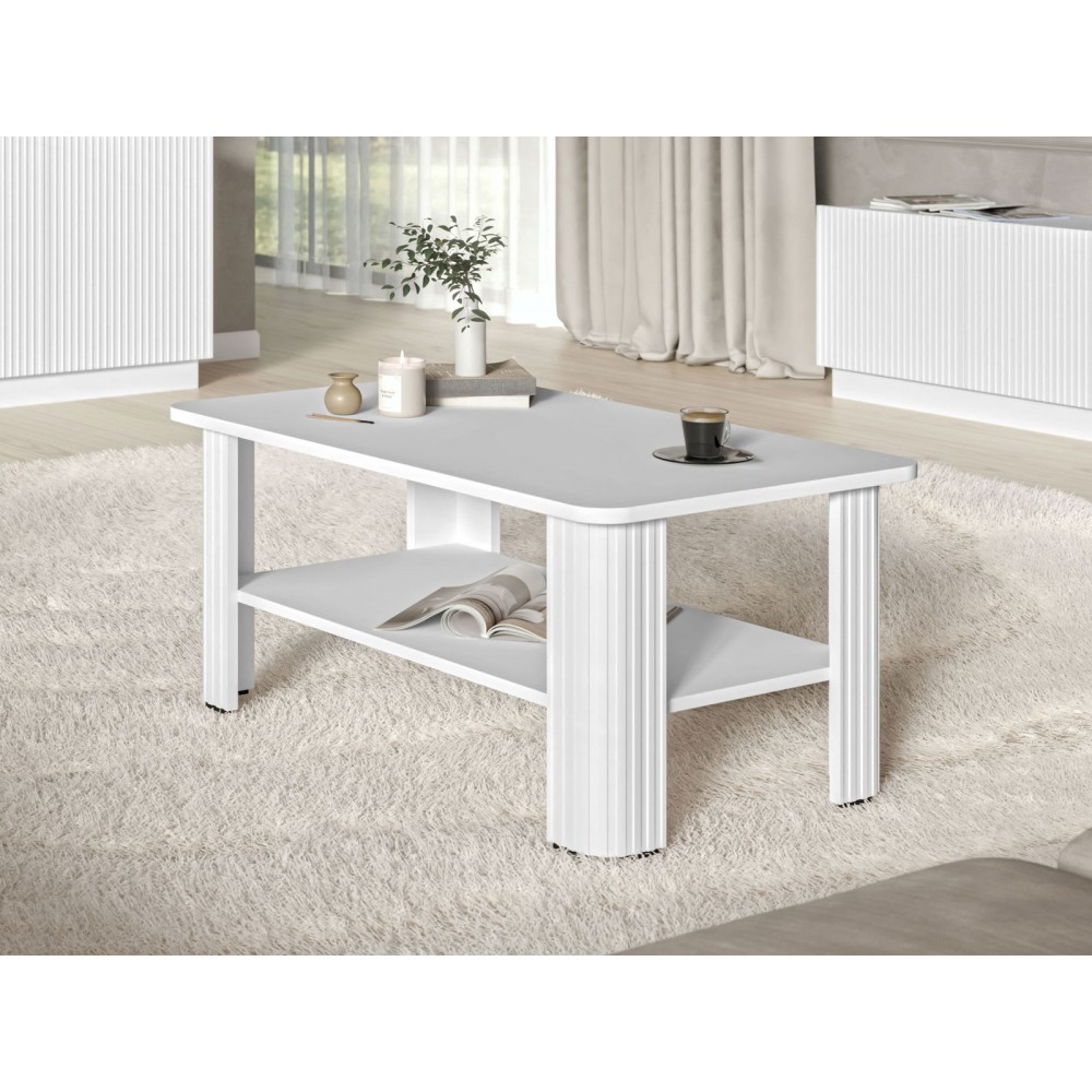 Τραπεζάκι Σαλονιού Rest-Λευκό