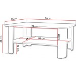 Τραπεζάκι Σαλονιού Rest-Μαύρο
