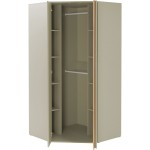 Γωνιακή Ντουλάπα Luca -Λαδί