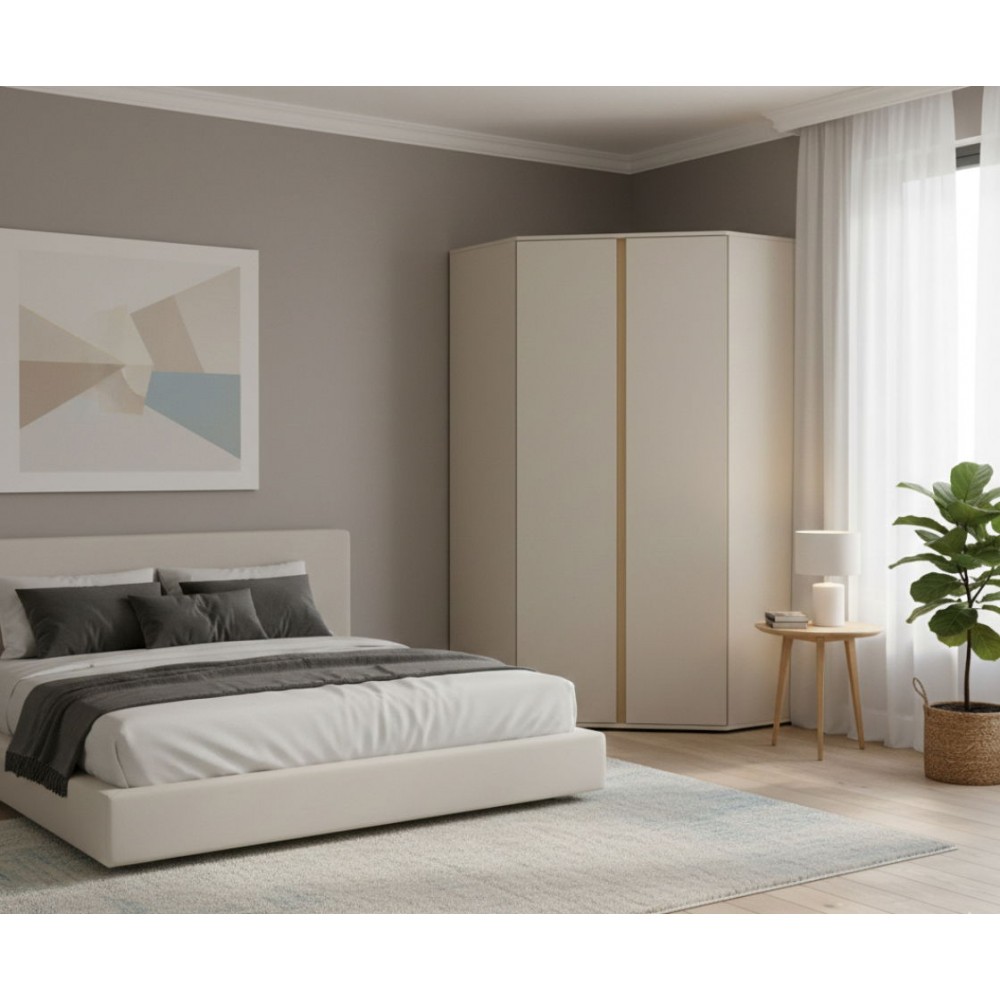 Γωνιακή Ντουλάπα Luca -Cashmere