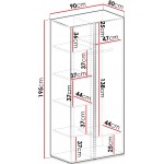 Ντουλάπα Luca Δίφυλλη-Cashmere