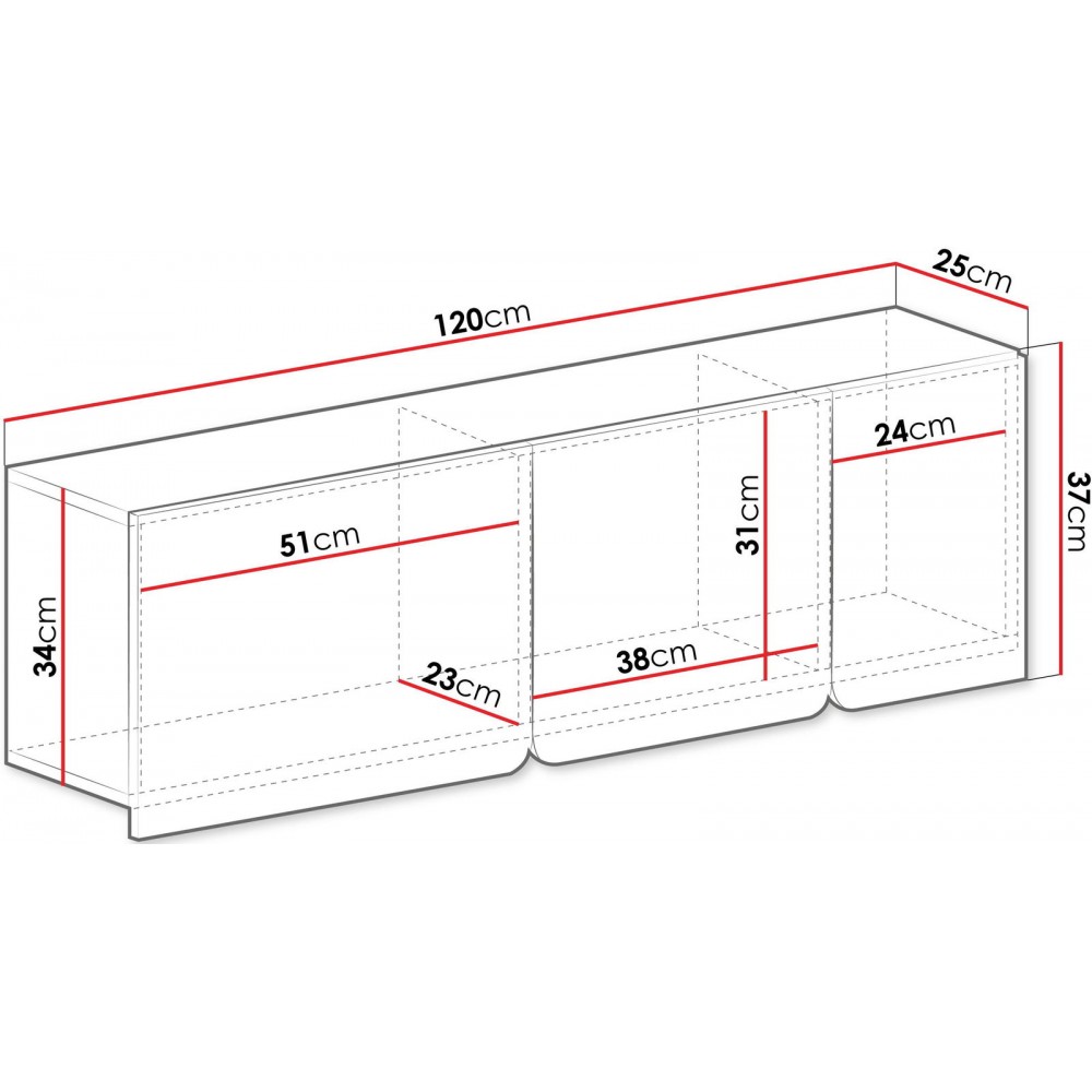 Ντουλάπι Κρεμαστό Luca  -Cashmere