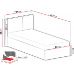 Κρεβάτι Παιδικό Luca-Cashmere-90 x 200